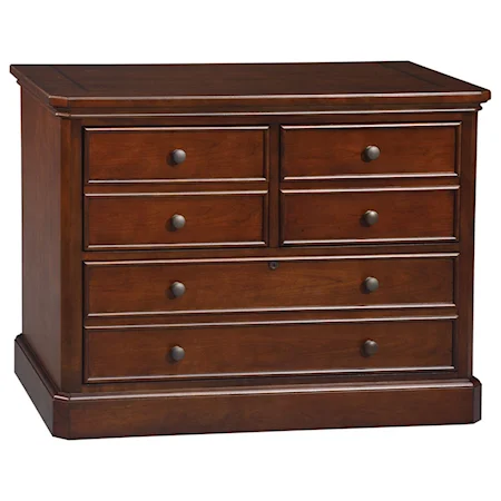 Transitional 3 Drawer Lateral File with Lock
